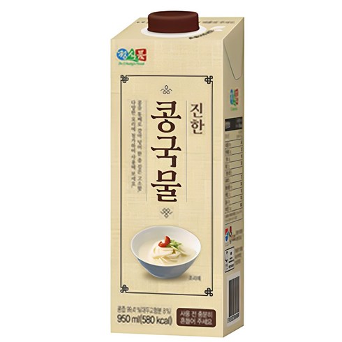 진한 콩국물 오리지널5팩야채육수2팩 - 베지밀 정식품 진한 콩국물 950ml, 4개