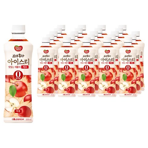 보성홍차아이스티 - 동원 보성홍차 아이스티 애플 제로, 500ml, 24개