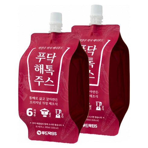 빼빼주스 17팩 - 푸닥 해톡주스 푸드닥터S, 30개, 200ml