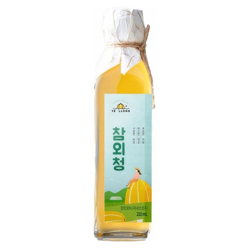 청참외 - 성주 참외 50% 함유 농부가 만든 참외청, 1개, 210ml