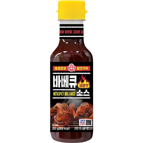 지코바소스 - 오뚜기 바베큐소스 매운맛, 355g, 1개