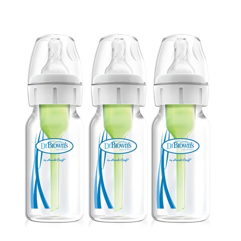 이른둥이젖병 - 닥터브라운 내로우넥 옵션스 플러스 PP젖병, 혼합색상, 120ml, 3개