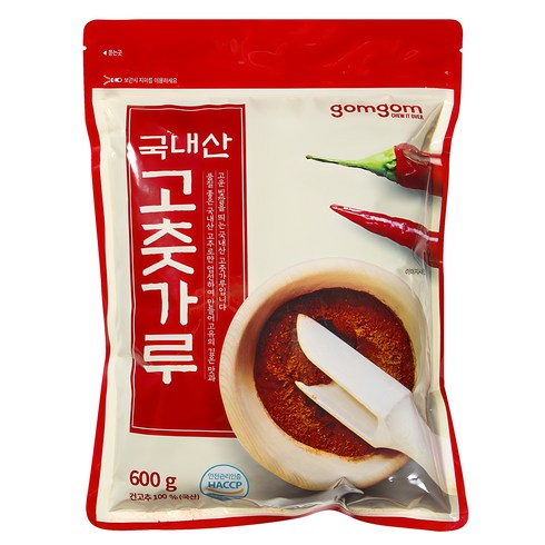 고춧가루 - 곰곰 국내산 고춧가루, 600g, 1개