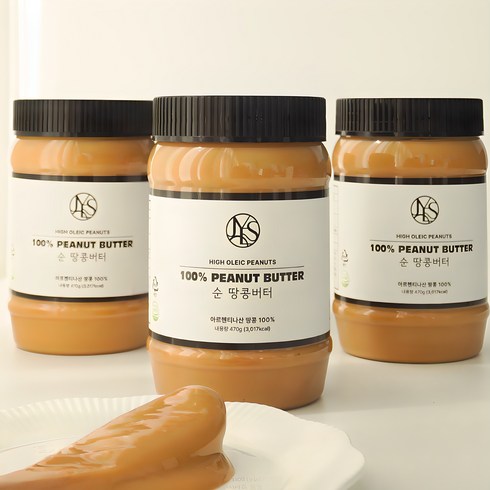 엔티콜드 - 470g 순 땅콩버터 100% 아르헨티나산 하이올레익 무설탕 무첨가 피넛버터, 1개