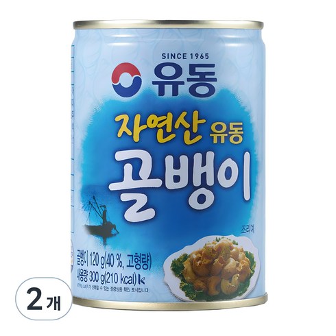 유동골뱅이300 - 유동 골뱅이 자연산 유동, 300g, 2개