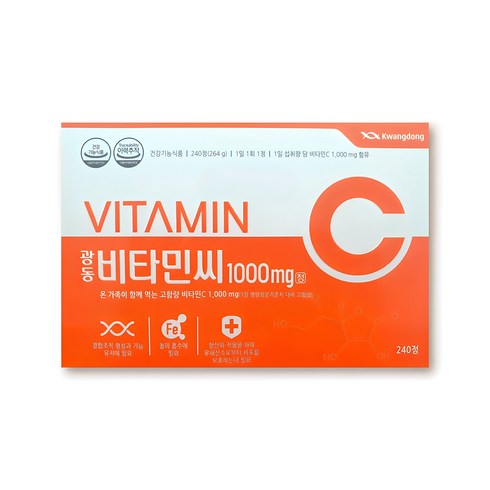 비타민c - 광동제약 비타민C 1000mg 8개월분, 240정, 1개