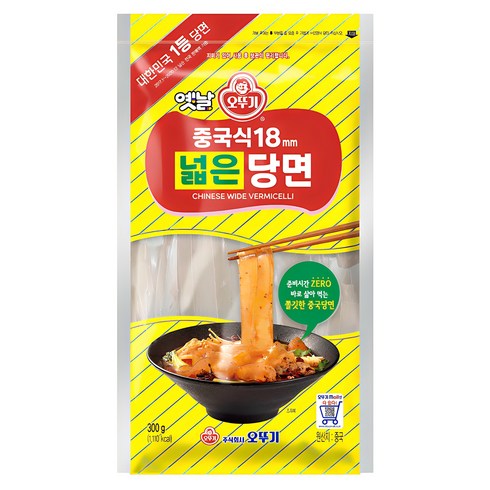 납작당면 - 오뚜기옛날 중국식 넓은당면 18mm, 300g, 1개