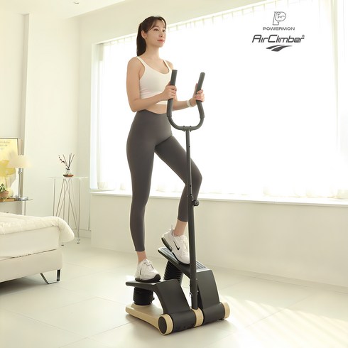 스탭퍼 - 파워몬 에어클라이머 프리미엄 플러스 접이식 손잡이 스텝퍼 다리강화 계단오르기 유산소 운동 기구 홈트레이닝, 에어클라이머 프리미엄 (전용밴드포함)