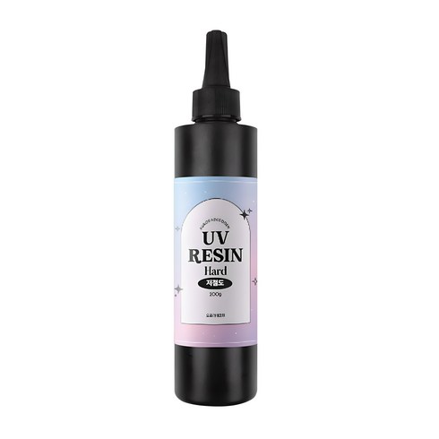 레진아트 - 오로라데코덴 3세대 UV 레진 하드 저점도 200g, 1개