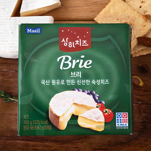 와인안주치즈 - 상하치즈 브리치즈, 100g, 1개