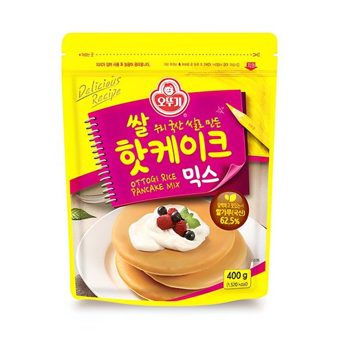 핫케이크가루 - 오뚜기 쌀핫케이크 믹스, 400g, 1개