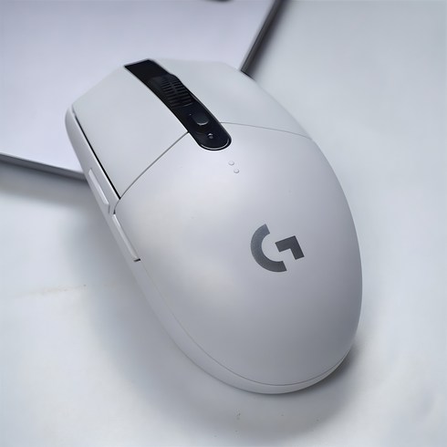 로지텍 무선마우스, White, G304