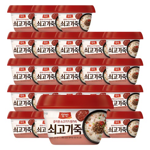 죽 - 양반 쇠고기죽, 287.5g, 24개