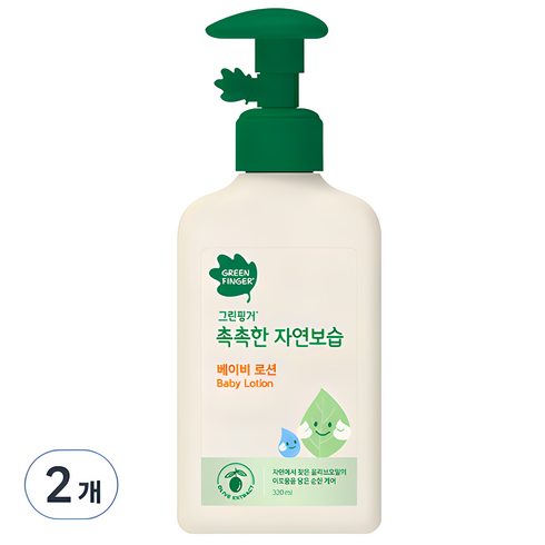 그린핑거베이비로션 - 그린핑거 촉촉한 자연보습 베이비로션, 320ml, 2개