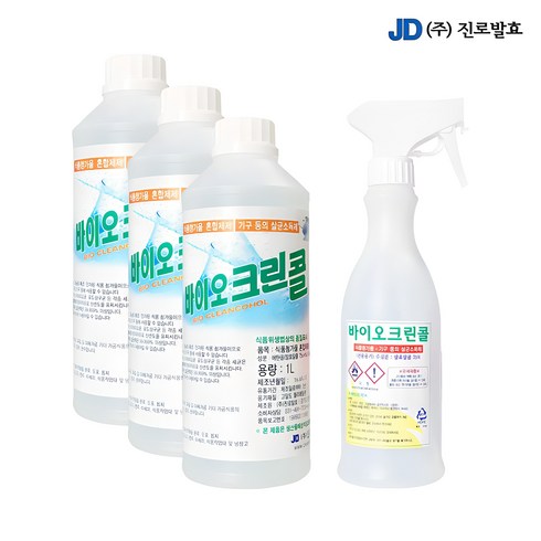 진로발효 바이오 크린콜 3L + 450ml 공병 75%, 1개, 3.45L