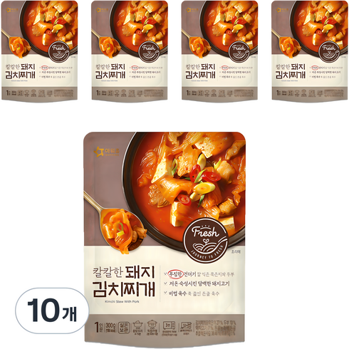 낭만김치찌개 - 아워홈 칼칼한 돼지김치찌개, 300g, 10개