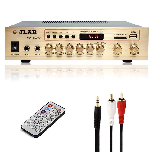 앰프스피커 - JLAB 블루투스 미니앰프 + 리모컨, MK-60AG