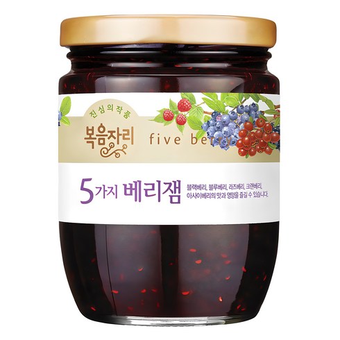 링곤베리잼 - 복음자리 5가지 베리잼, 350g, 1개