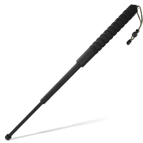 삼단봉 - 글랑앤 호신용 삼단봉 호신용품 블랙 중형, 1개