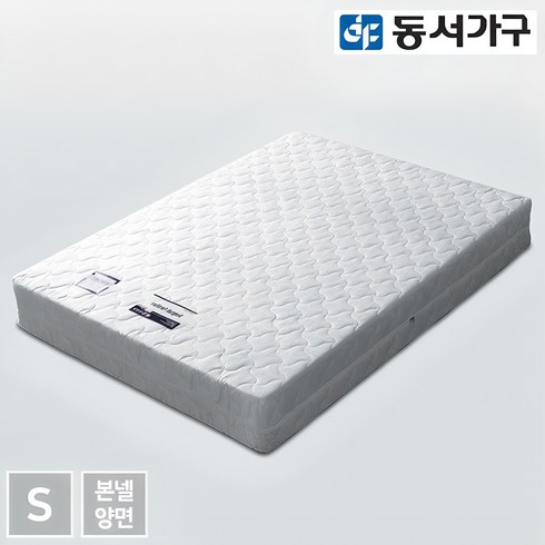 침대매트리스 - 동서가구 트라이그 싱글 본넬 양면 매트리스 DF642034, 화이트, 200mm