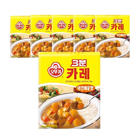 3분카레 - 오뚜기3분 카레 약간매운맛, 200g, 6개