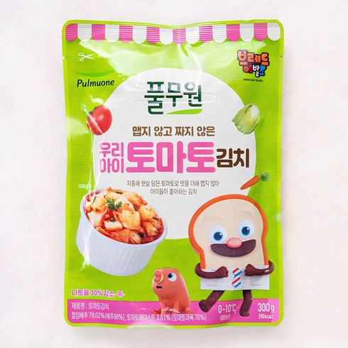 아기김치 - 풀무원 우리아이 토마토김치, 300g, 1개