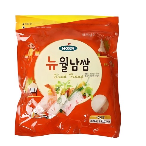 MORN 뉴 월남쌈 원형, 300g, 1개