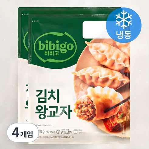 비비고김치만두 - 비비고 김치왕교자 (냉동), 420g, 4개입