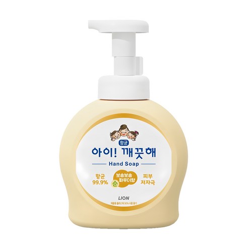 손세정제3입 - 아이깨끗해 항균 폼 핸드솝 순 보송보송 파우더향, 490ml, 1개