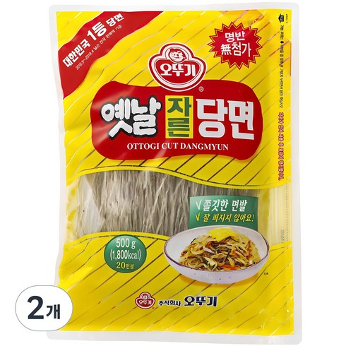 오뚜기옛날당면 - 오뚜기옛날 자른당면, 500g, 2개