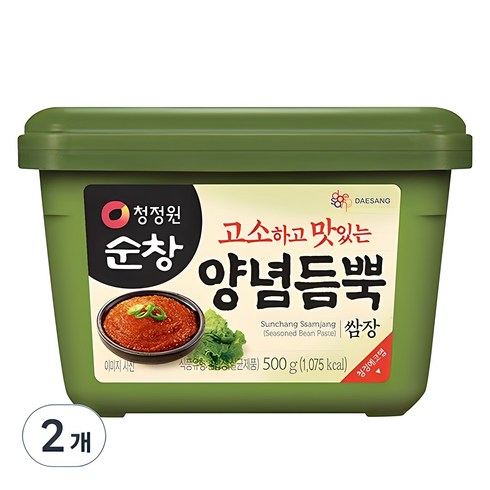 쌈장 - 청정원순창 양념듬뿍 쌈장, 500g, 2개