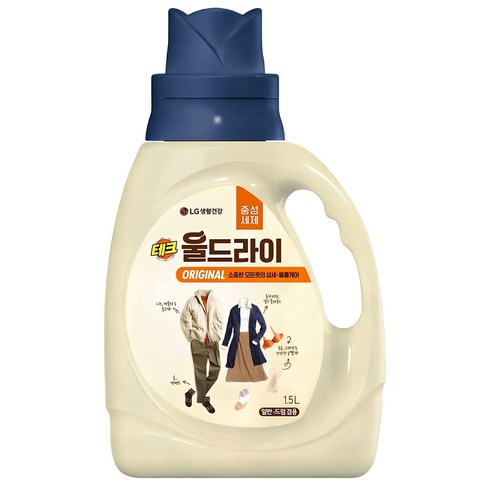 울세제 - 테크 울드라이 오리지널 울세제 본품, 1.5L, 1개