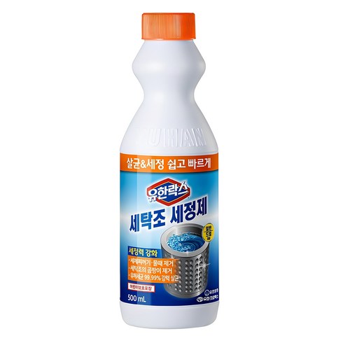 세탁조청소 - 유한락스 세탁조 세정제, 500ml, 1개