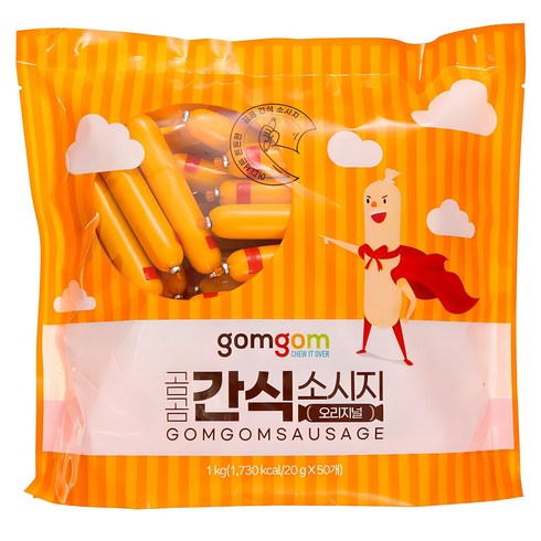 사무실간식 - 곰곰 간식 소시지 오리지널, 1kg, 1개