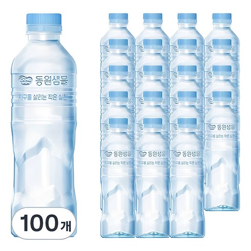 동원샘물 - 동원샘물 무라벨, 500ml, 100개