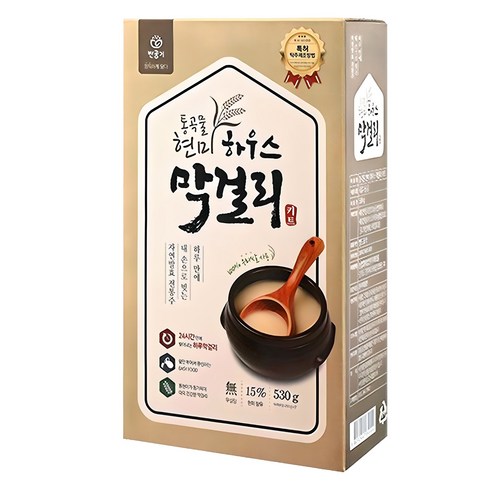 가평잣막걸리 - 반공기 통곡물 현미 하우스 막걸리 키트, 530g, 1개