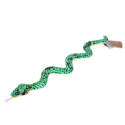 한사 6026번 뱀 Snake Wringgling Green 봉제인형, 59cm, 그린
