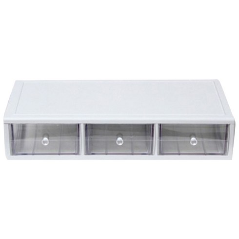 하라코리아 모니터 받침대 3칸서랍, 그레이