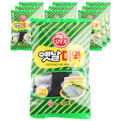 2023년 가성비 최고 미역 - 오뚜기 옛날 미역, 50g, 10개