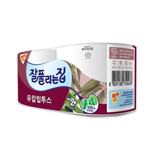 잘풀리는집 유칼립투스 롤화장지 3겹, 2롤, 1팩