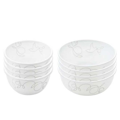 코렐 모닝브리즈 공기 4p + 대접 4p, 코리안웨어, 1세트, 2종