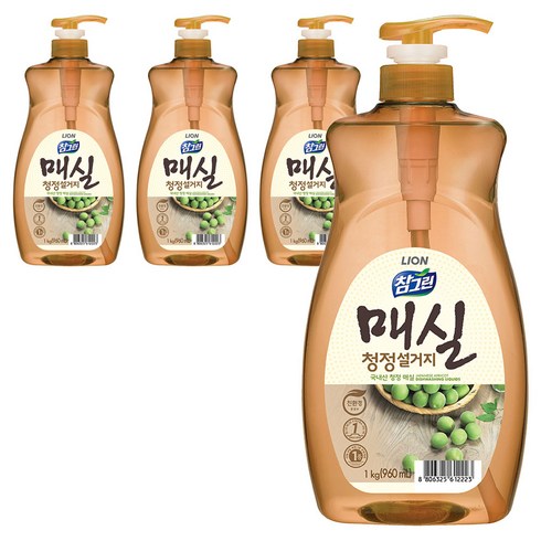 참그린 매실 청정설거지 주방세제, 1kg, 4개