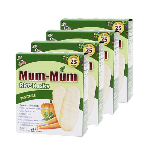 멈멈 쌀과자, 야채맛, 50g, 4개