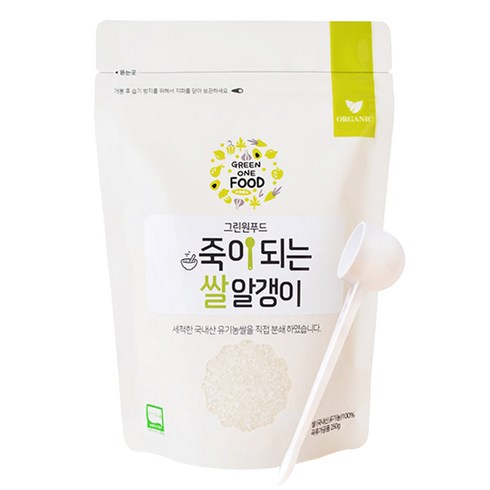 그린원푸드 죽이되는 쌀알갱이, 1개, 250g