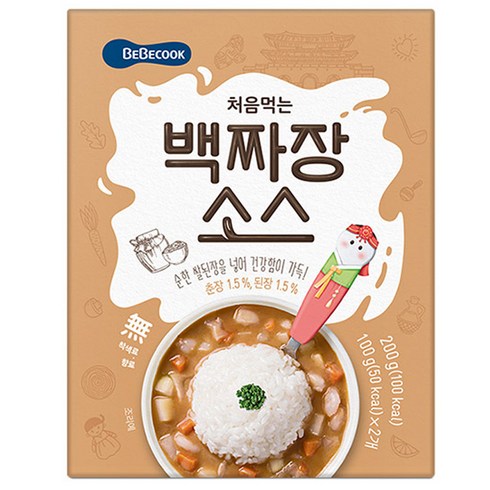 베베쿡 처음먹는 덮밥 소스, 백짜장맛, 200g, 1개