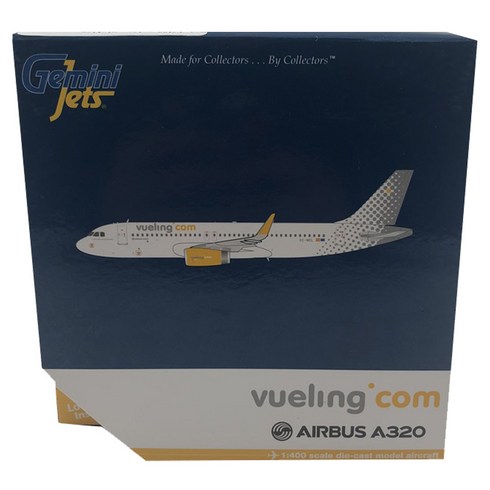 GeminiJets 비행기다이캐스트 1/400 volin aviation A320/w EC-MEL, 혼합 색상