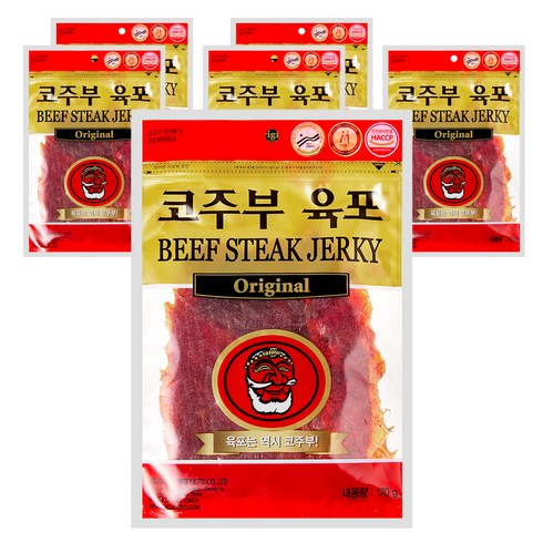 코주부 육포 오리지날, 170g, 6개