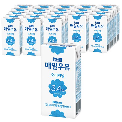 매일우유 오리지널 멸균, 200ml, 24개