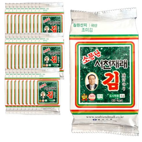 영신식품 소문난 서천 재래김, 15g, 30개