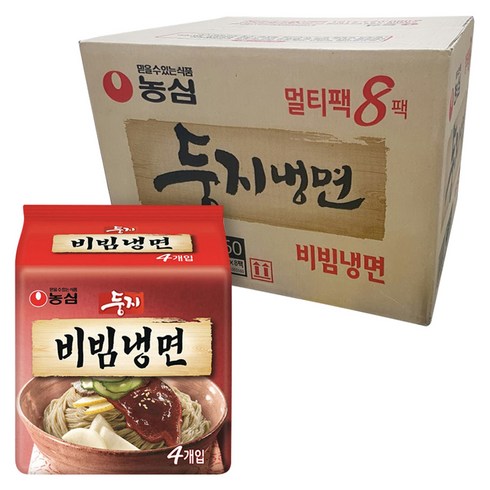 농심 둥지 비빔냉면 162g, 32개